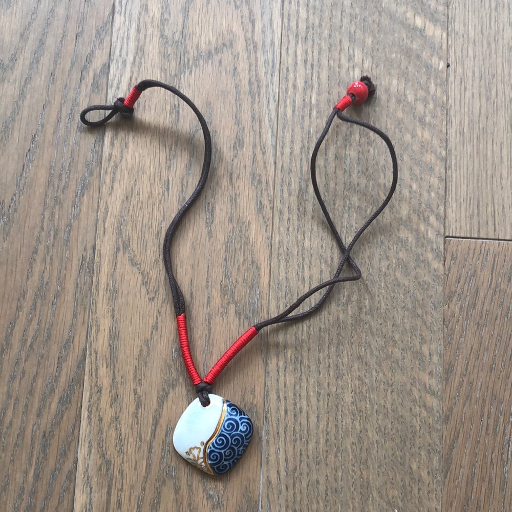 Necklace with china pendant